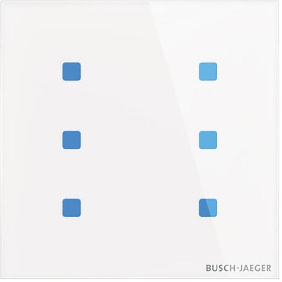 Glasstouch sensor KNX Tacteo 6 voudig (TB/U6.5.11-CG)