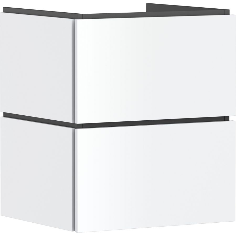 Badmeubel Xilesa E 530/470+2 lades wastafel mat wit