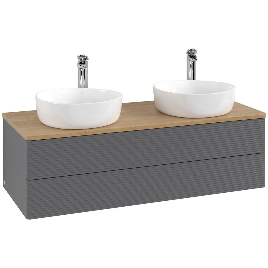 Wastafelonderkast Antao 1200x360x500mm Antr. Matt Lacquer L24151GK