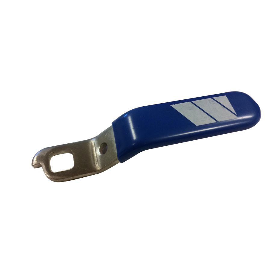 Hendel voor Keerklep TBE-EA blauw RVS Logo