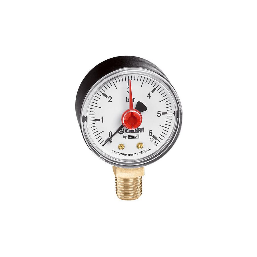 Manometer onderaansluiting 80mm 3/8" 0 - 4 bar 557704