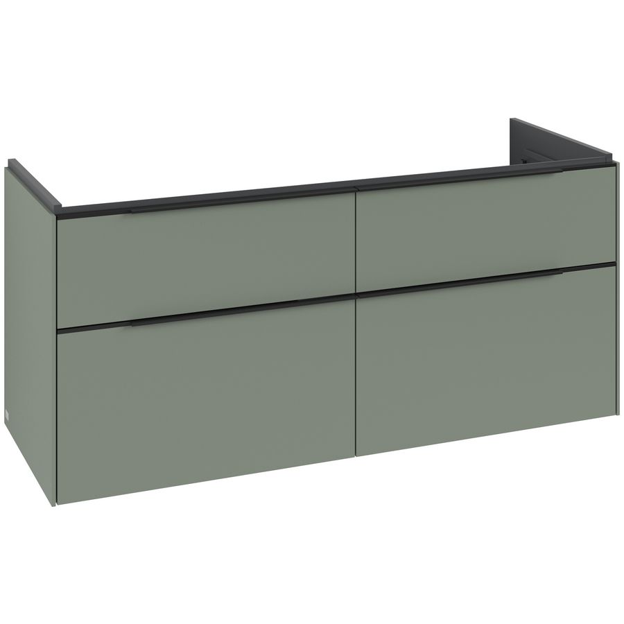 Wastafelonderkastkast SUBWAY 3.0 1272x576x478mm Soft Green C60201AF greep Volcano Black