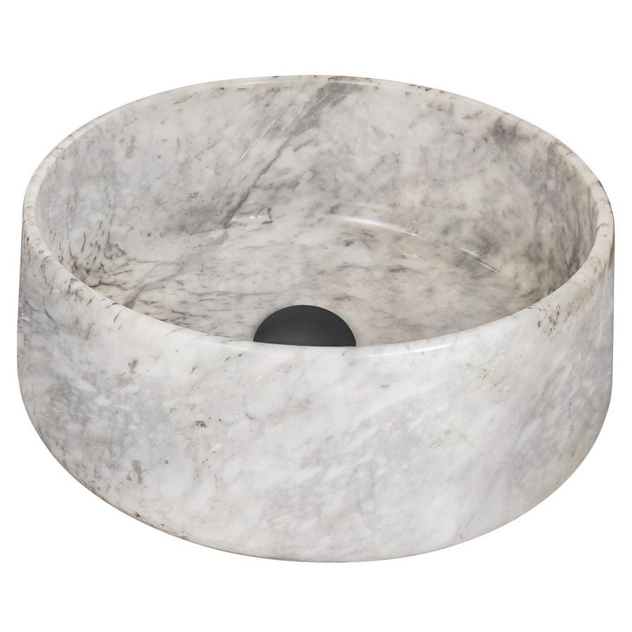 Opbouwwaskom 380x160mm marmer wit zonder overloop