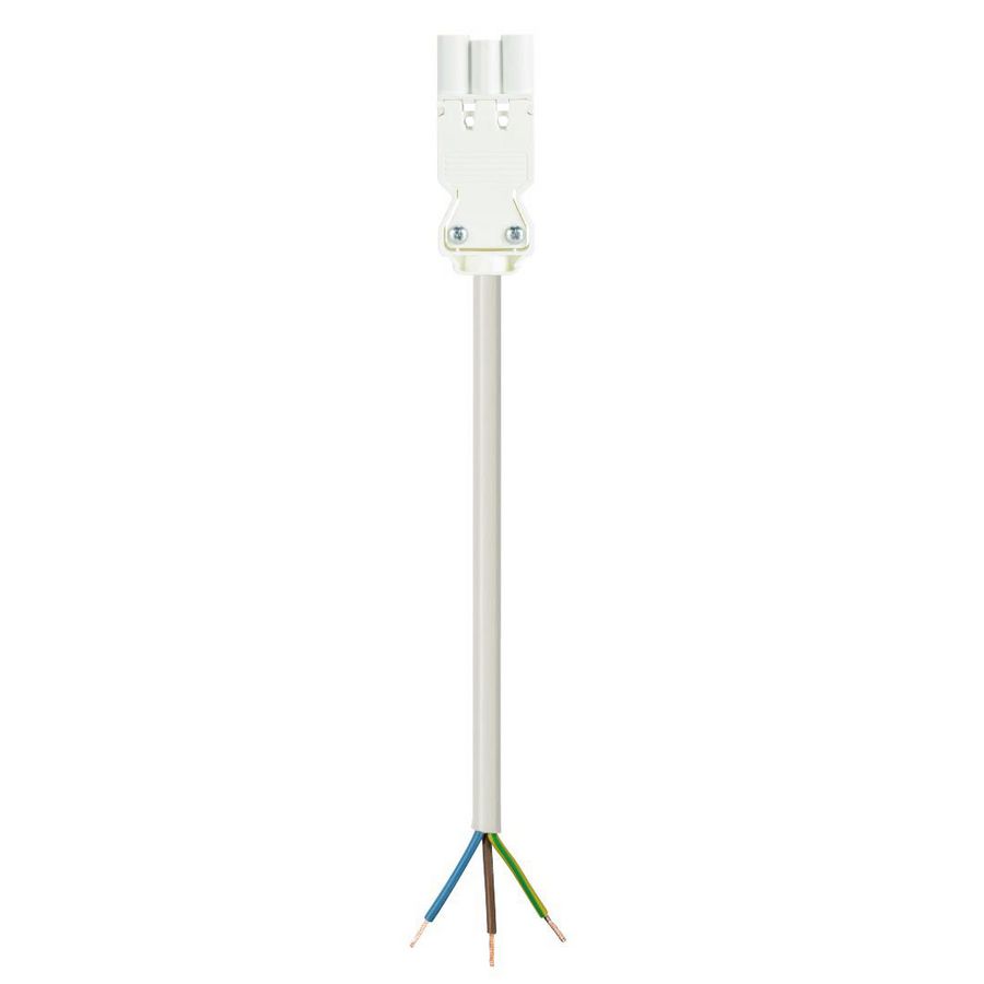 Aansluitsnoer GST18I3 male 1,5mm² 200cm PVC ECA wit