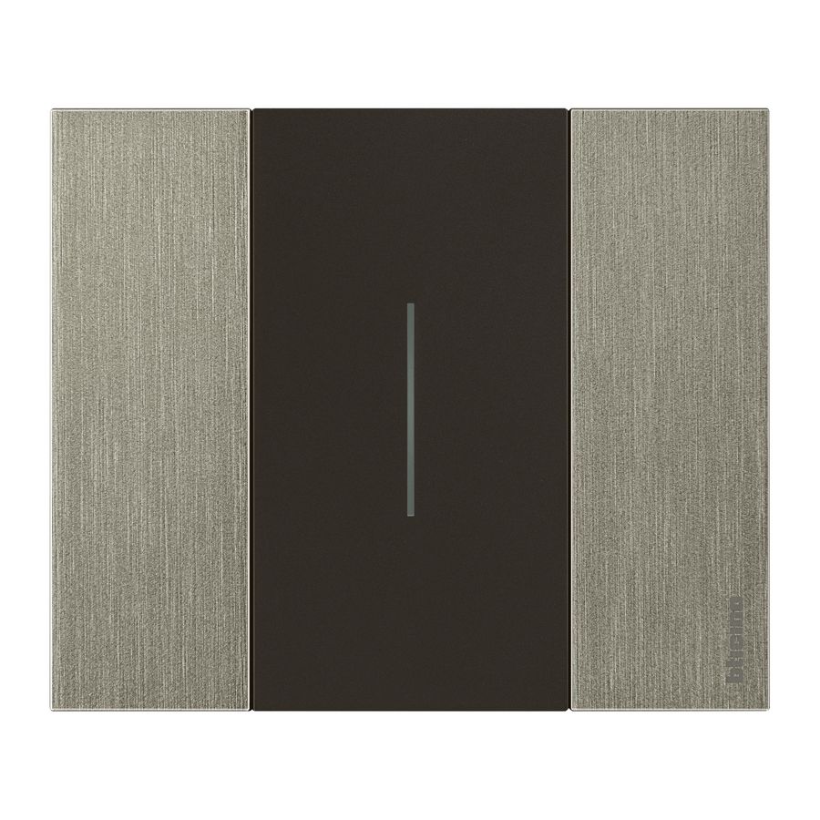 Afdekplaat 2 modulen staal K4702 LivingNow