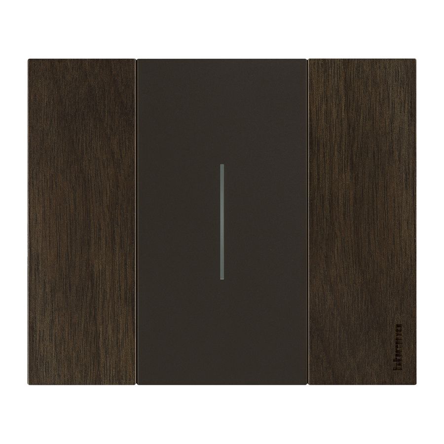 Afdekplaat 2 modulen walnut K4702 LivingNow