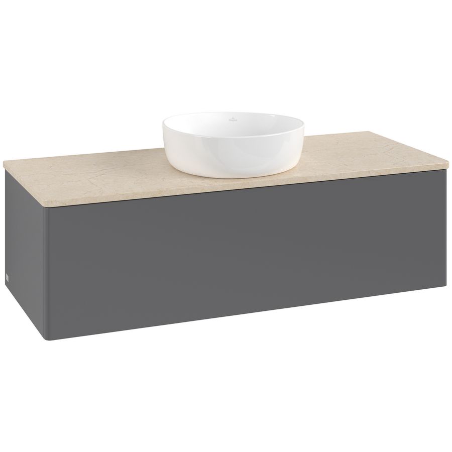 Wastafelonderkast Antao 1200x360x500mm Antr. Matt Lacquer L32013GK