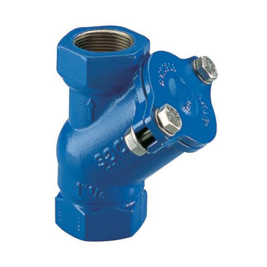 Keerklep 508 met bal  1.1/4" bi.dr. draadaansluiting gietijzer