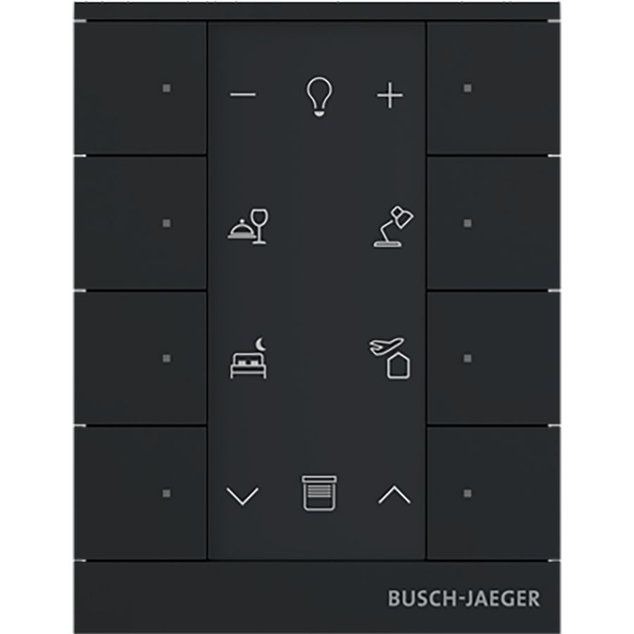 Free@Home Tenton Bedieningselement 8-voudig matzwart (SB-F-8.0.11-885)