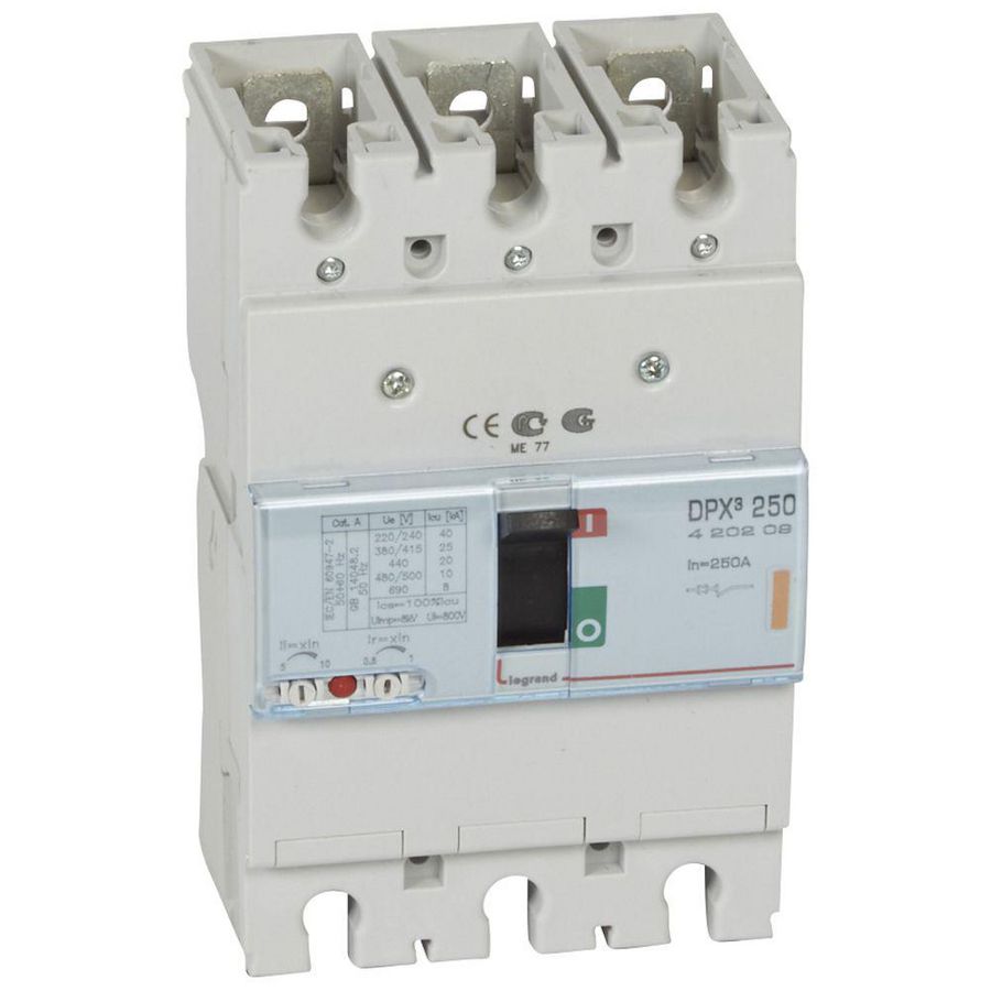 Vermogensschakelaar 250 Thermomagn. 250A 3-polig 25kA DPX3