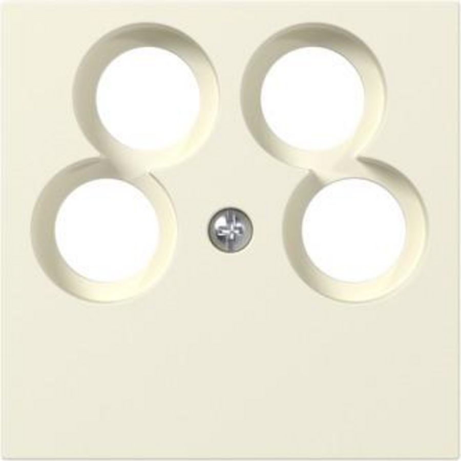 Afdekplaat 4-voudig Accessoires creme wit