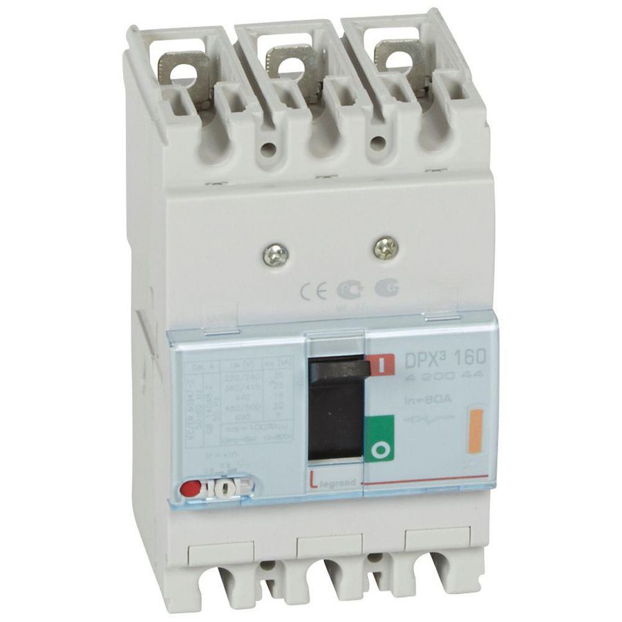 Vermogenschakelaar 160 Thermomagn. 80A 3-polig 25kA DPX3
