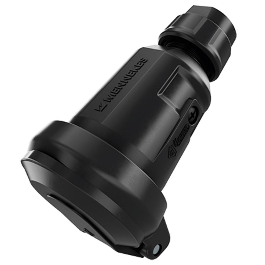 Contrastekker 16A 2P+A 230V IP54 SCHU zwart