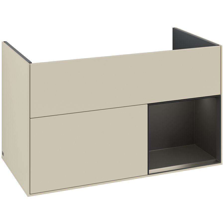 Wastafelonderkast Finion 996x591x498mm S.Grey Matt Lacquer G040PDHJ