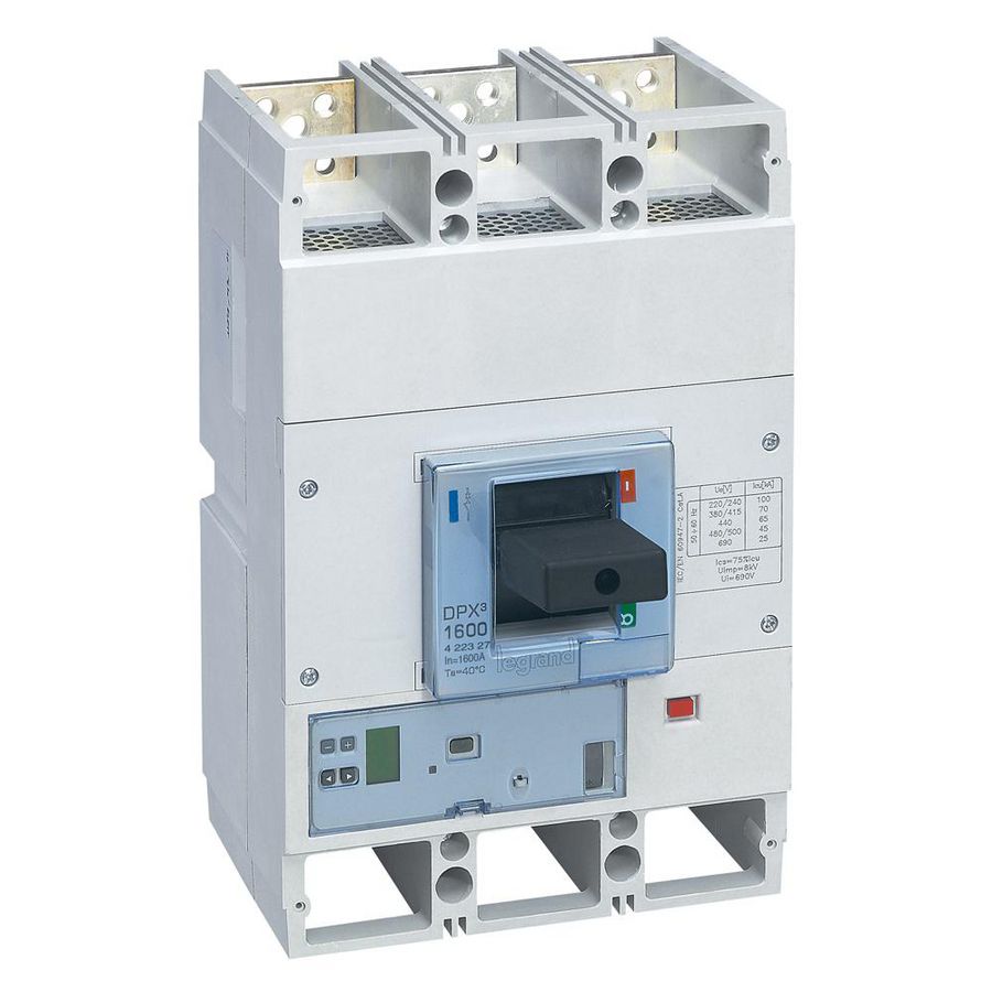 Vermogensschakelaar 1600 elek S2 3P 1600 A 70kA 400V DPX3