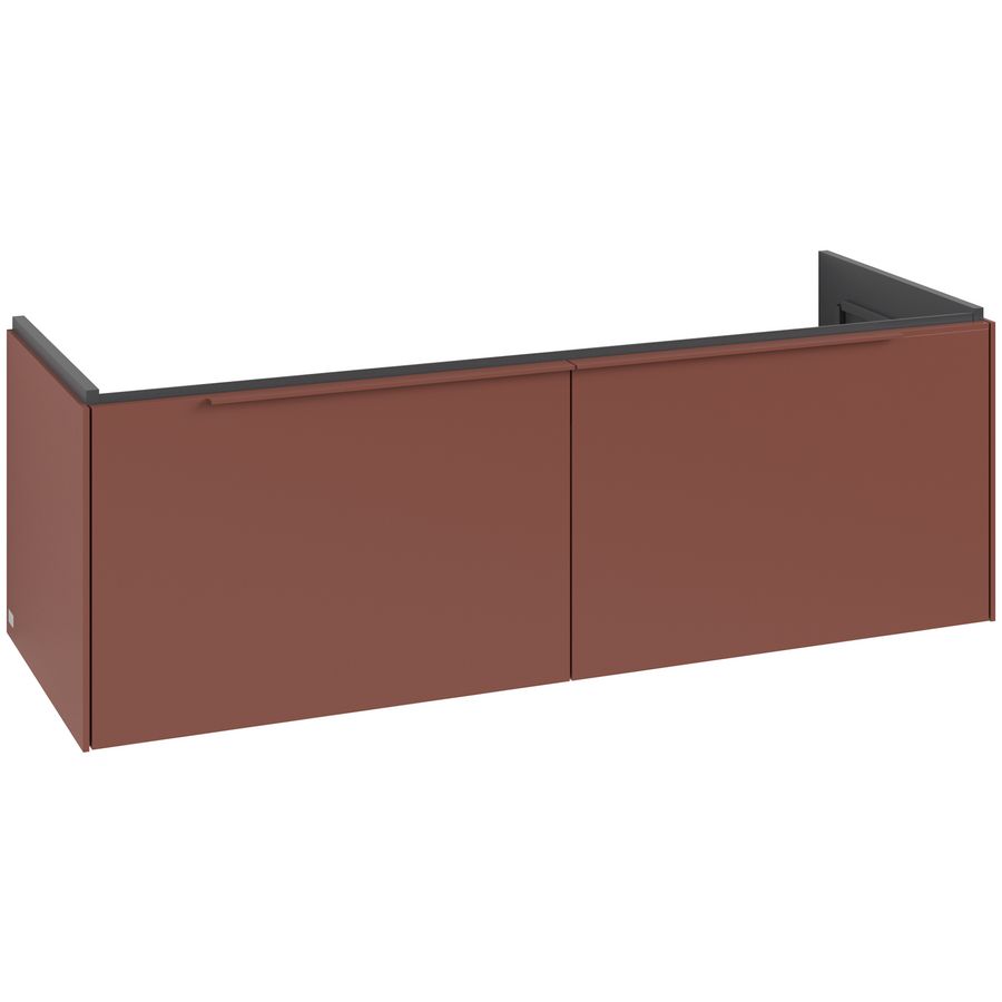 Wastafelonderkastkast SUBWAY 3.0 1272x429x478mm Wine Red C601L2AH greep monochroom