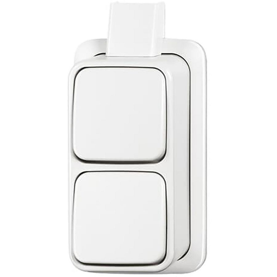 Opbouw wipschakelaar 2609/2 APJ-COMB 10AX 250V AP alpinwit (2601/6/2601/6 APJW)