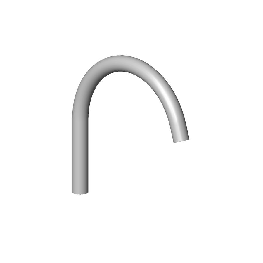 Uitloop wastafel staand 167mm 5,68 l/min.LG gebor