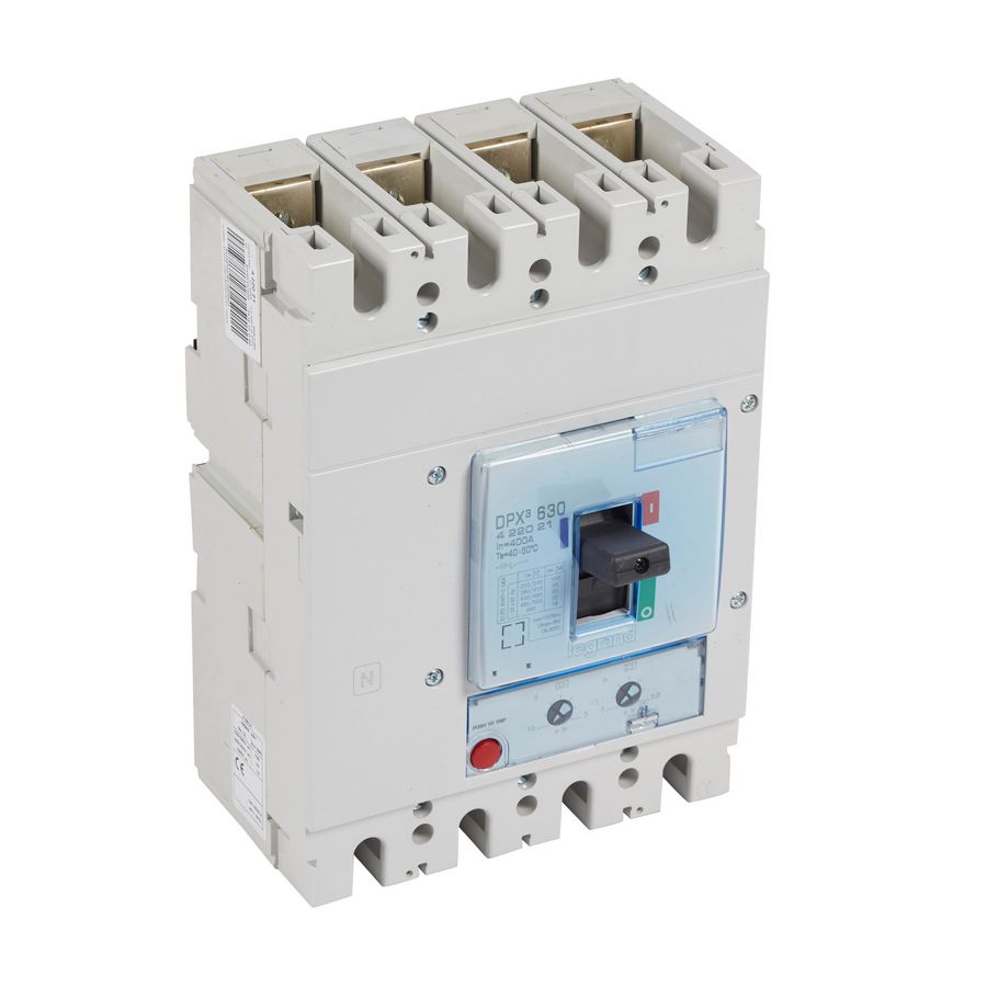 Vermogensschakelaar 630 Thermomagn. 400A 4-polig 50kA DPX3