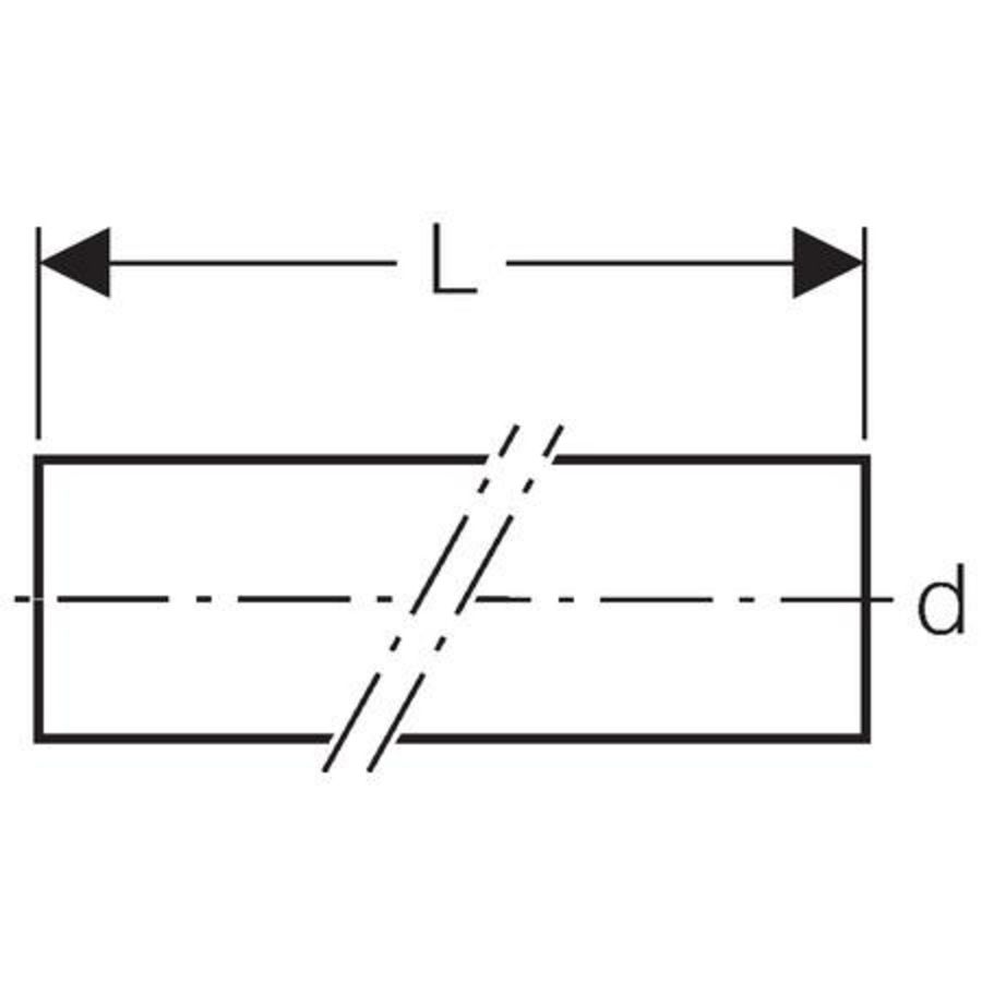 Lengte a 5mtr. Polyethyleen (PE) afvoerbuis 32mm WD=3mm