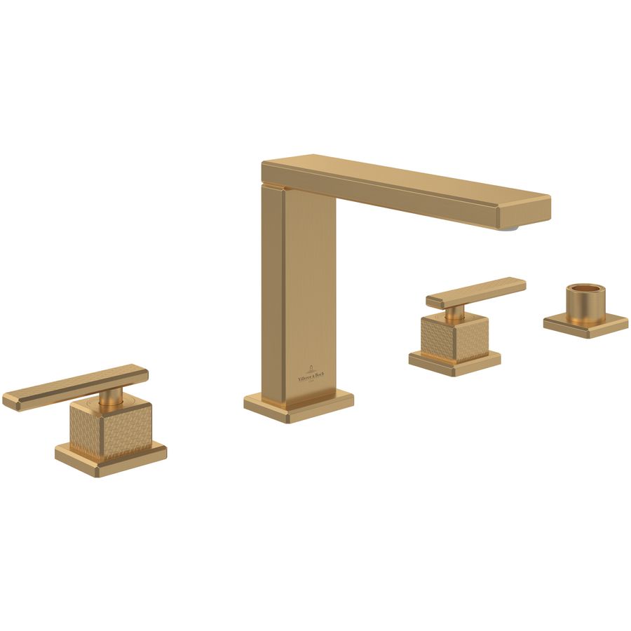 Viergats bandrandkraan Mettlach Brushed Gold