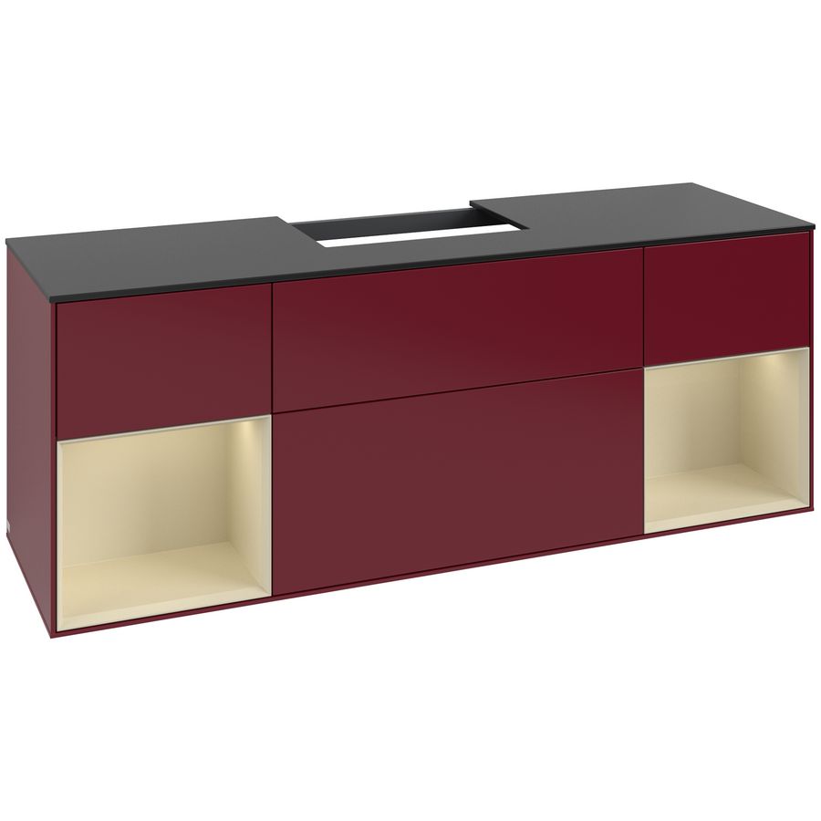 Wastafelonderkast Finion 1600x603x501mm Peony Matt Lacquer G212HJHB