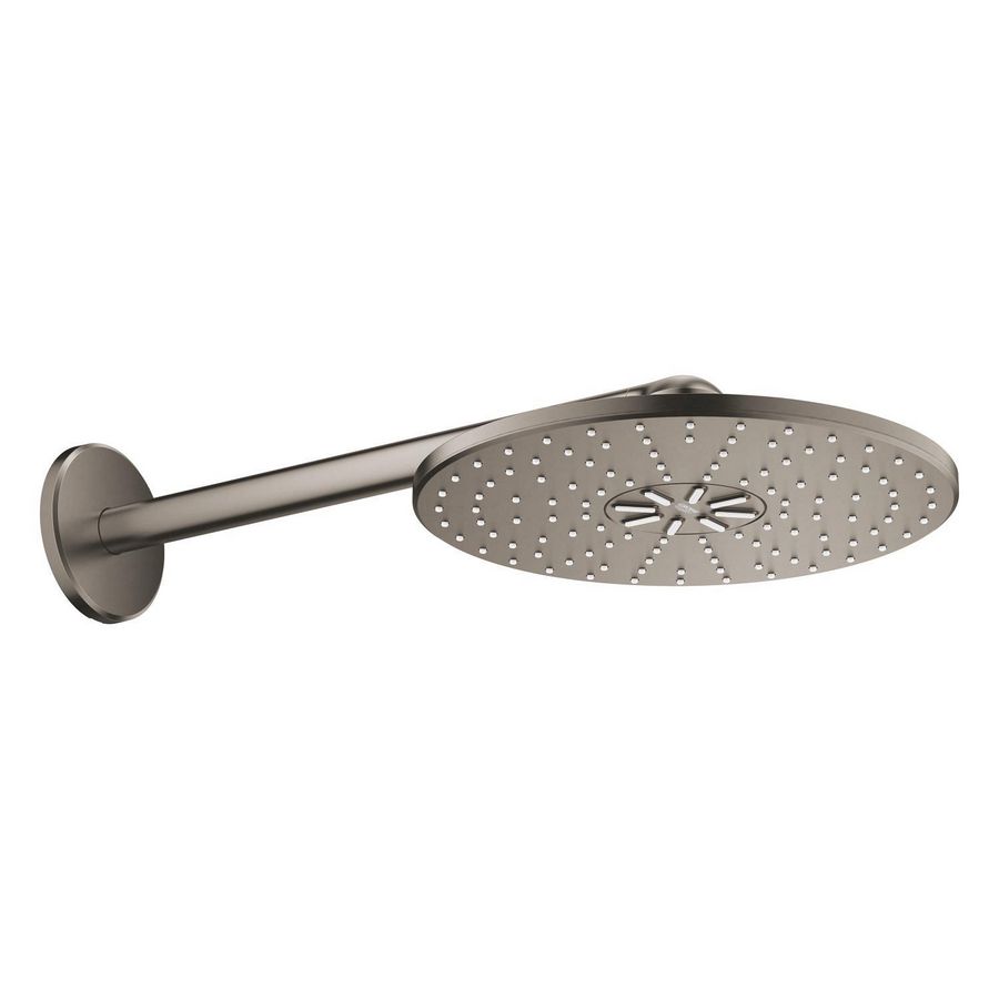 Rainshower smartactive 310 hoofddouche-set rond wandmontage duo hard graphite geborsteld (mat donker grijs) excl. inbouwbox