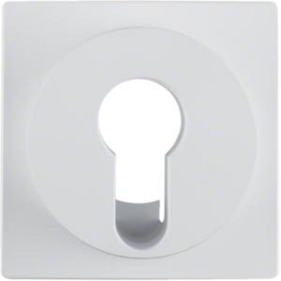 Afdek. draai-/sleutelschakelaar berker S.1/B.3/B.7 polar wit mat