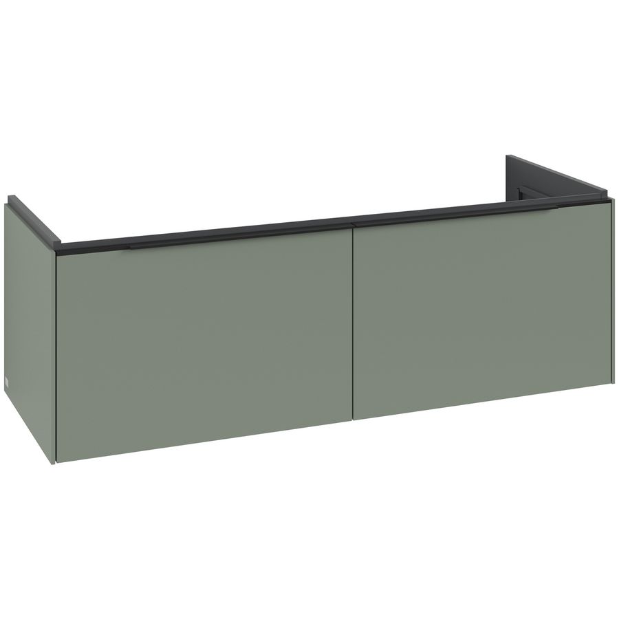 Wastafelonderkastkast SUBWAY 3.0 1272x429x478mm Soft Green C601L1AF greep Volcano Black