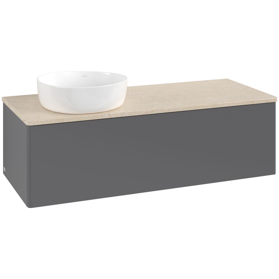 Wastafelonderkast Antao 1200x360x500mm Antr. Matt Lacquer L33013GK