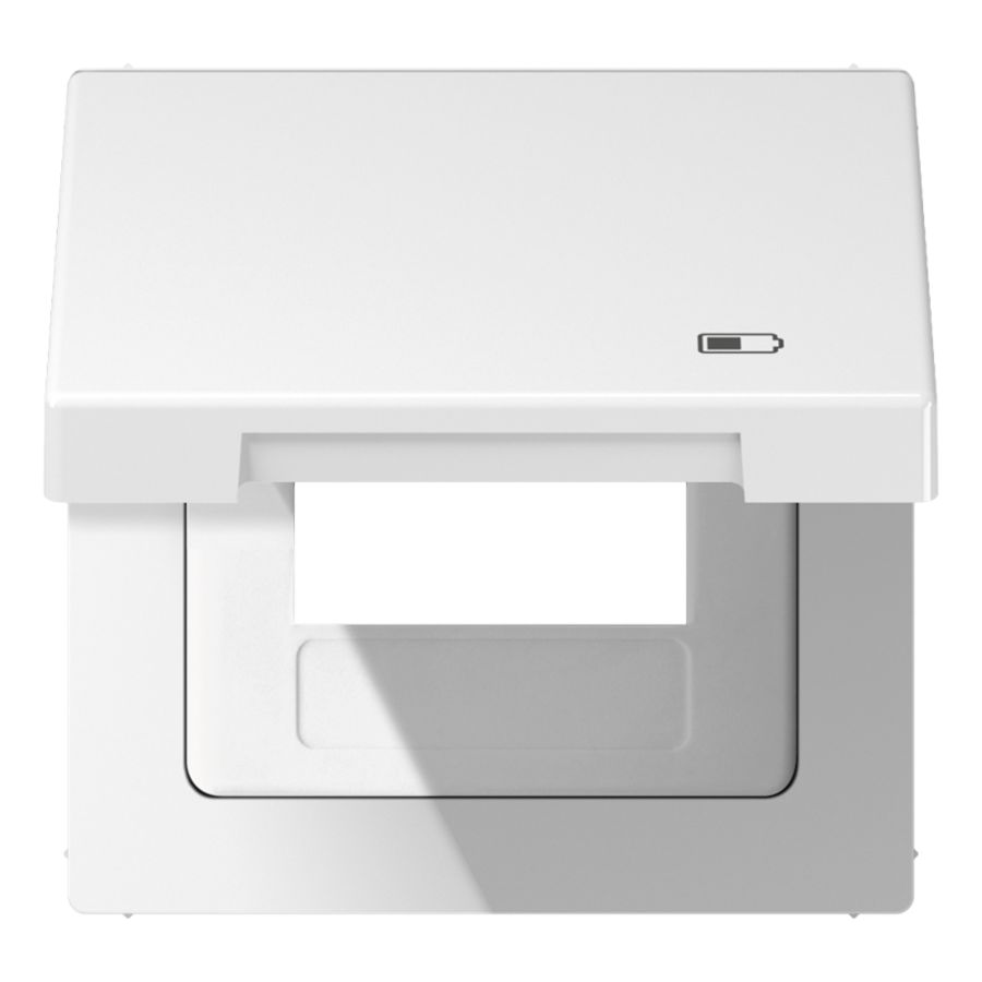 Klapdeksel LS990 a.wit m. symbool Lader