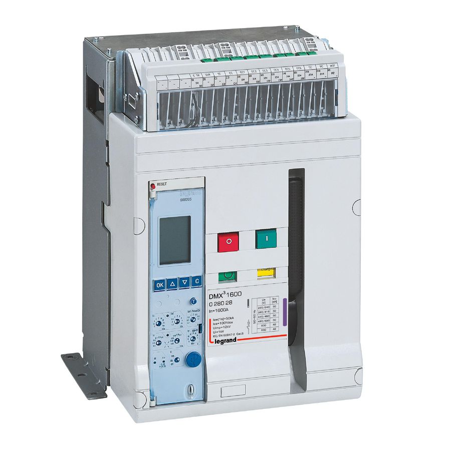 Vermogenautomaat DMX3 3-polig 1600A + MP4 50kA Vaste