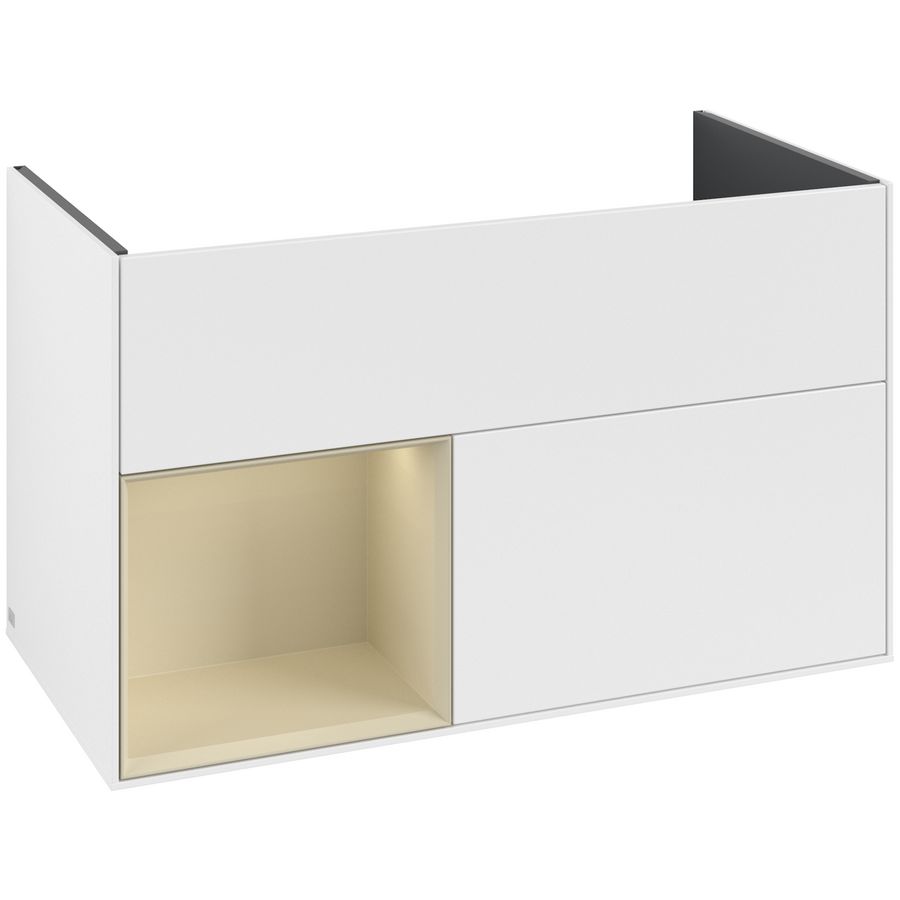 Wastafelonderkast Finion 996x591x498mm White Matt Lacquer F030HJMT