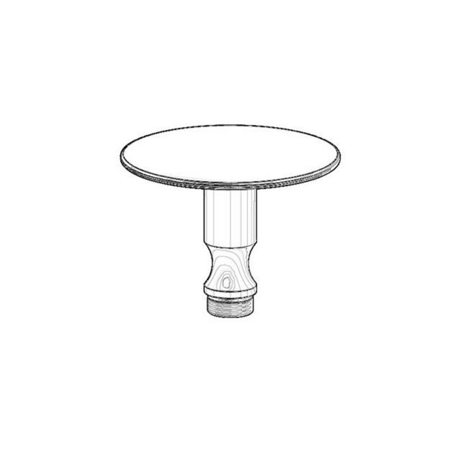 Stop 63x48mm Mat Zwart