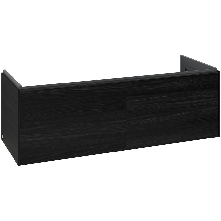 Wastafelonderkastkast SUBWAY 3.0 1272x429x478mm Black Oak C601L1AB greep Volcano Black