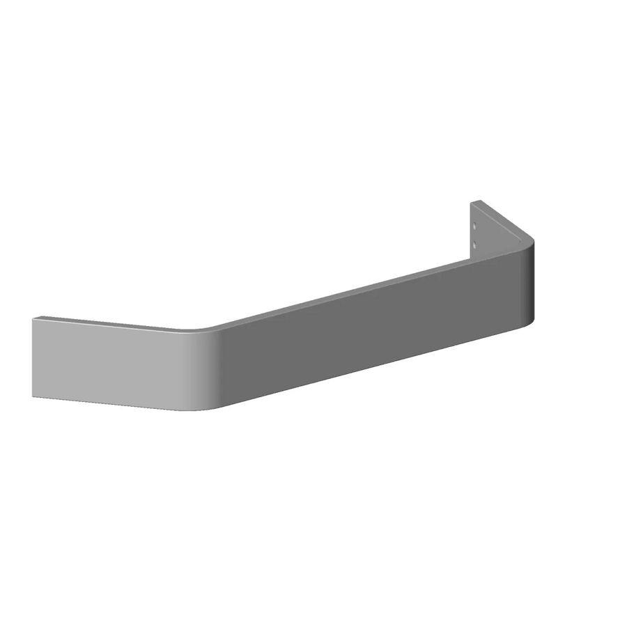 Houder voor badgreep Stang 273x35x70mm chr