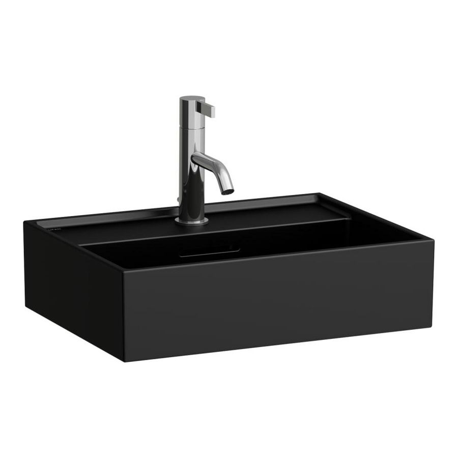 Wall-hung Washbasin 450x340x120mm Black Matt H8153307161041