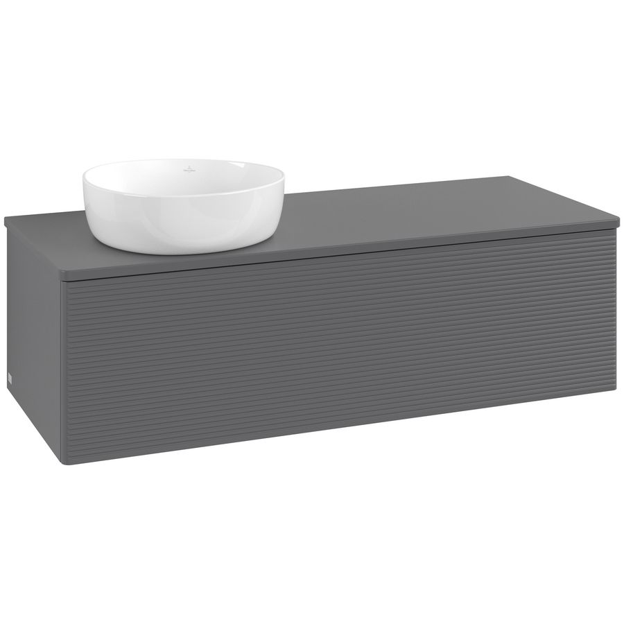 Wastafelonderkast Antao 1200x360x500mm Antr. Matt Lacquer L33110GK