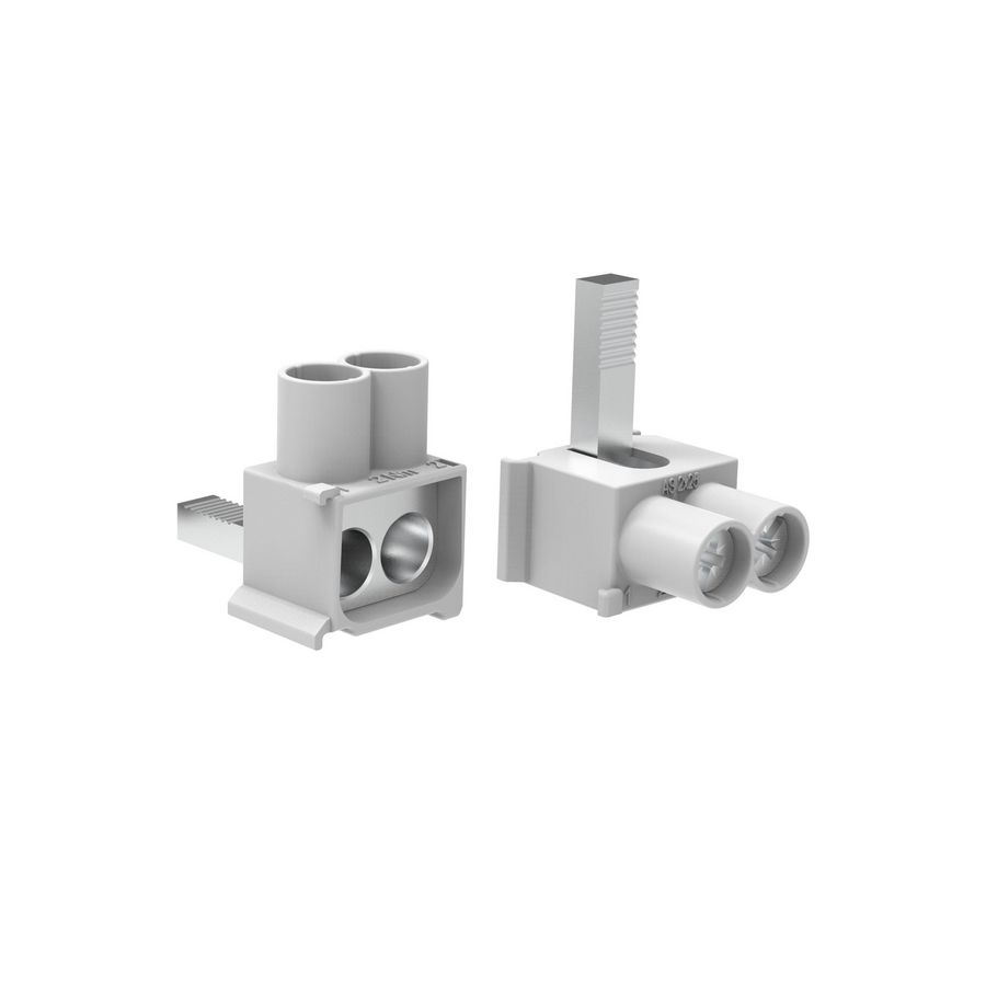 Stiftaansluitklem 2x25mm² voor doorlusbedrading 100A
