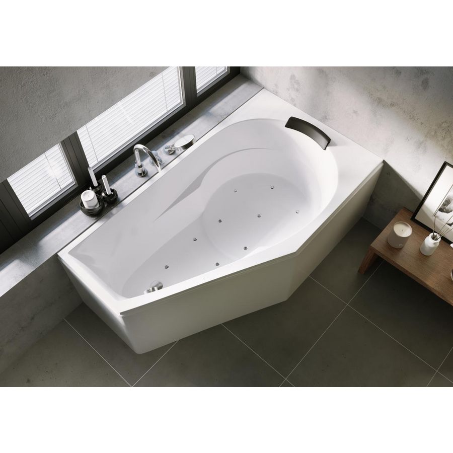 Whirlpool Yukon Rihopool links 160x90cm systeem AIR links hoogglans wit