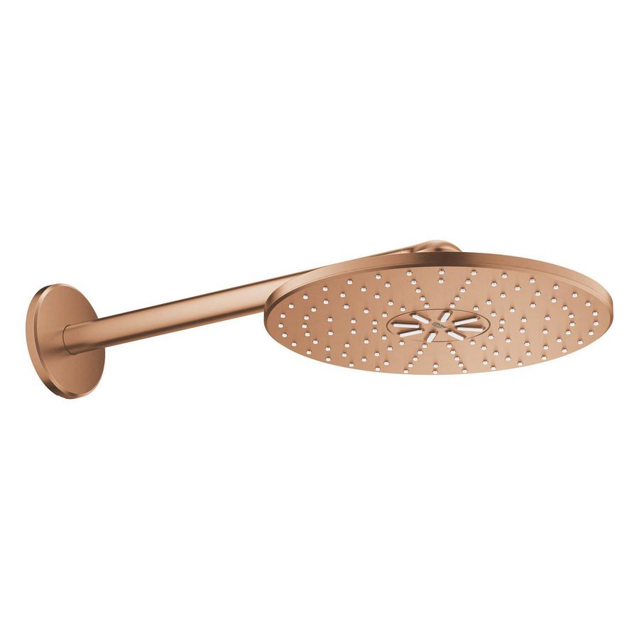 Rainshower smartactive 310 hoofddouche-set rond wandmontage duo warm sunset geborsteld (mat bronskleurig) excl. inbouwbox