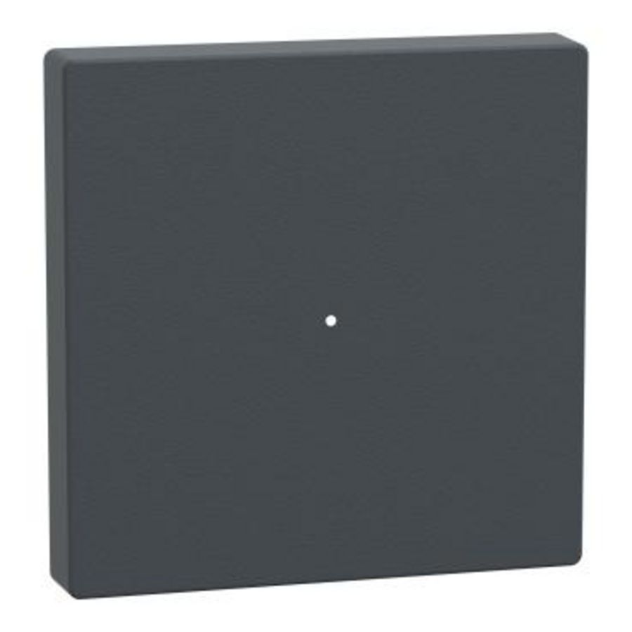 Wisselwip impulsdrukkermodule 1-voudig Antraciet KNX