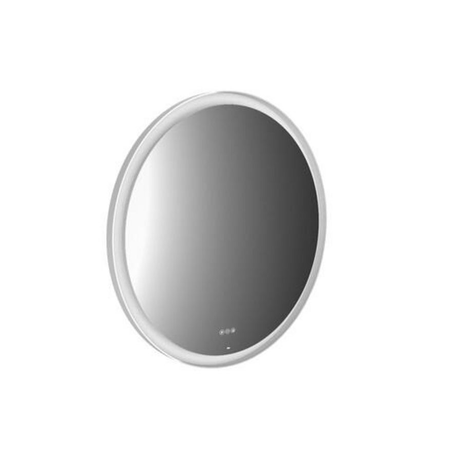 Round spiegel 900 mm LED instelbaar frame wit