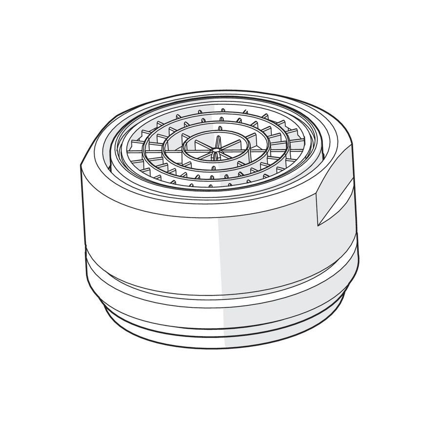 Oras Group, Mousseur, M24x1 PCA 5 l/min (-105), Mat zwart