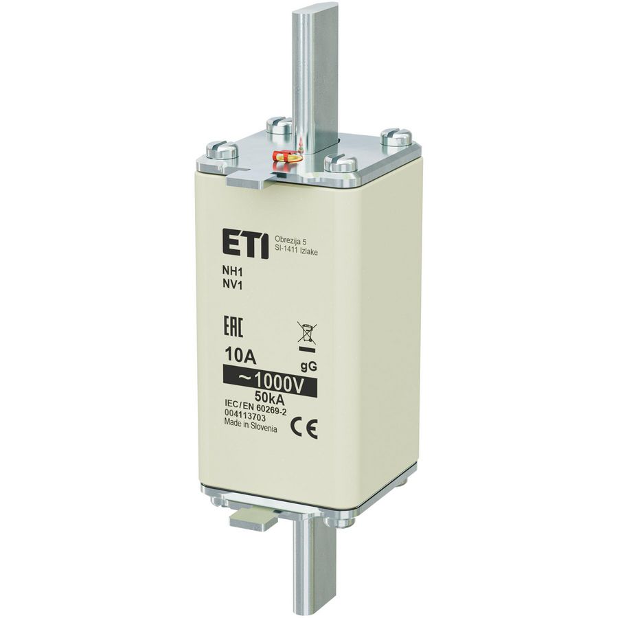 Zekering NH1/85 gG 10A/1000V 4113703 VVE=3