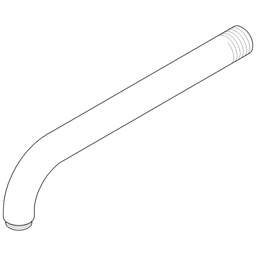 Uitloop 200mm Mat Zwart 04282211610-33