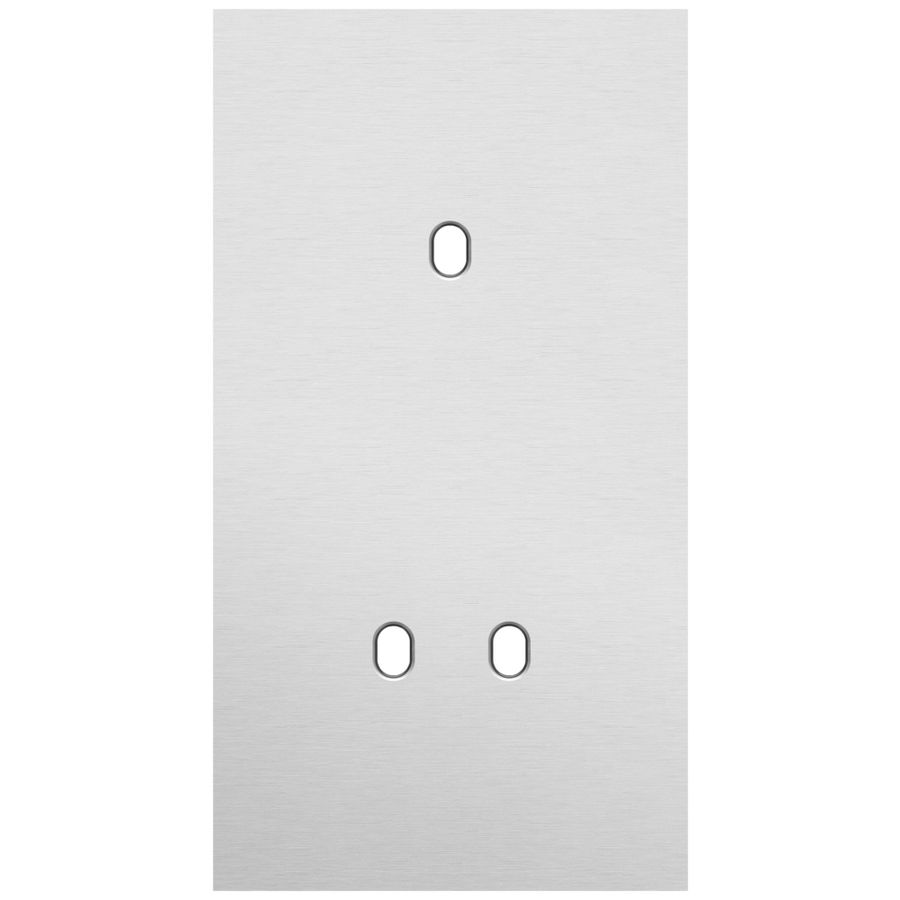 Tweevoudige afdekpl. verticaal 71mm centerafstand een enkelv