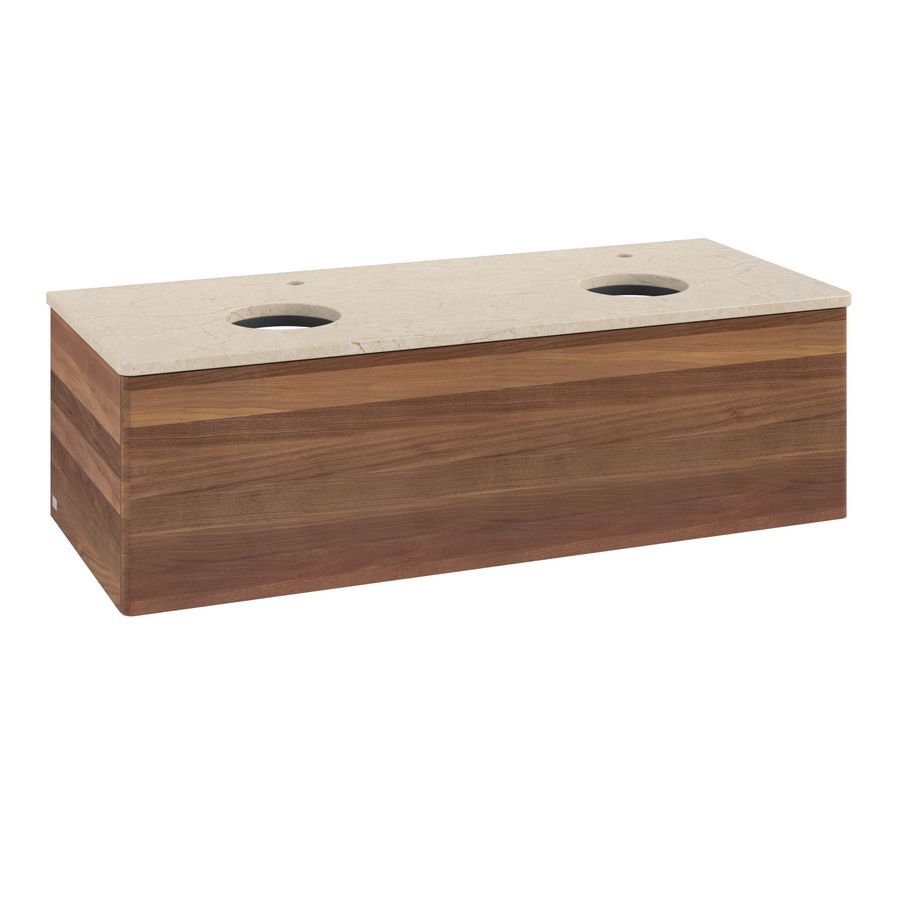 Wastafelonderkast Antao 1200x360x500mm Warm Walnut L35053HM