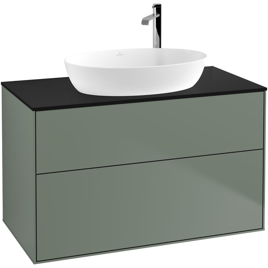 Wastafelonderkast Finion 1000x603x501mm Olive Matt Lacquer F88200GM