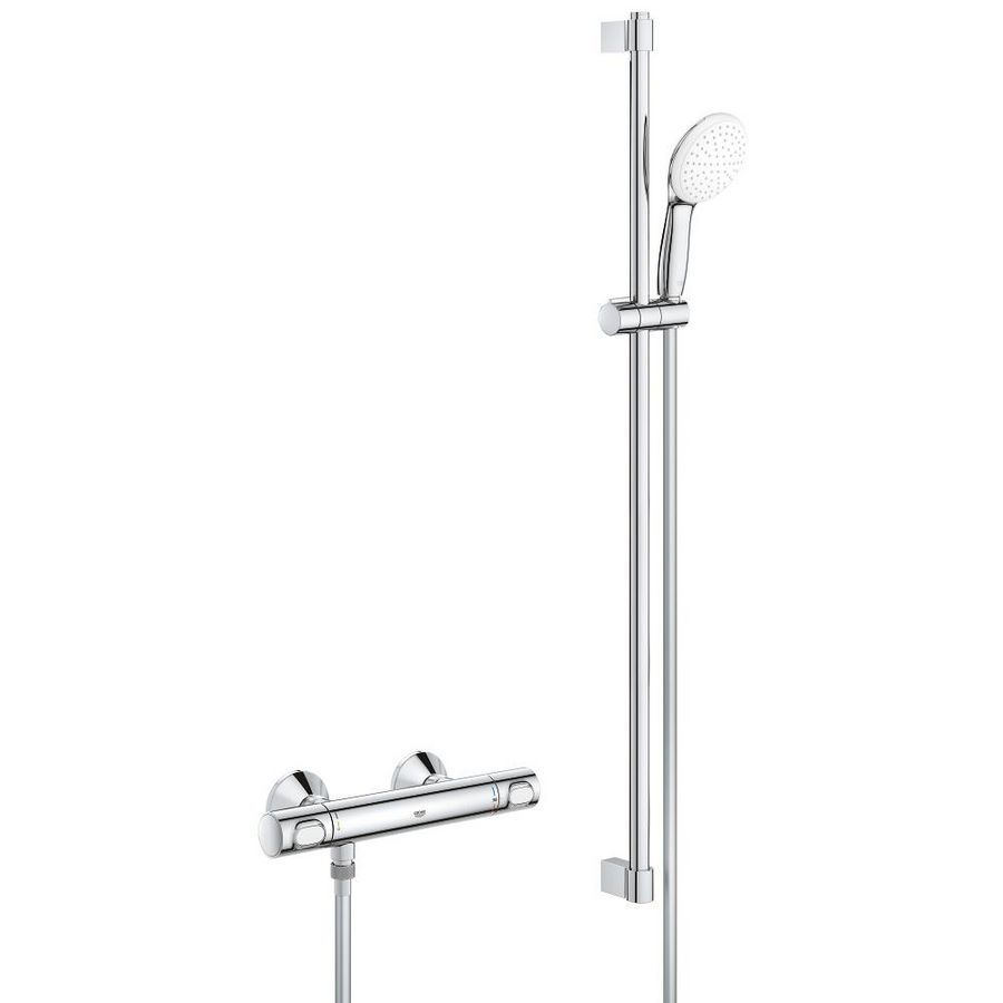 Grohtherm 500 Comfortset Tempesta 110 glijstangset 900mm 1 straalsoort chroom  incl. s-koppelingen (prof)
